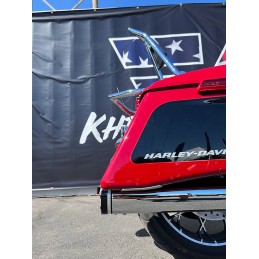 EXHAUST MUFFLERS KHROME WERKS SLIP-ON HP-PLUS 4.5" TRACER CHROME HARLEY DAVIDSON FLH FLT TOURING 2017-2025