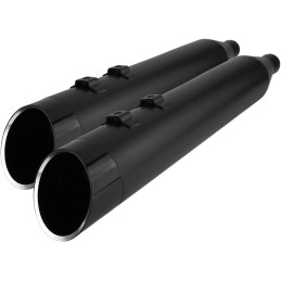 EXHAUST MUFFLERS KHROME WERKS SLIP-ON HP-PLUS 4.5" EDGE BLACK HARLEY DAVIDSON FLH FLT TOURING 2017-2025