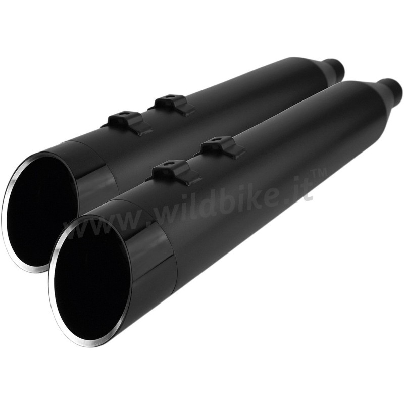 EXHAUST MUFFLERS KHROME WERKS SLIP-ON HP-PLUS 4.5" EDGE BLACK HARLEY DAVIDSON FLH FLT TOURING 2017-2025