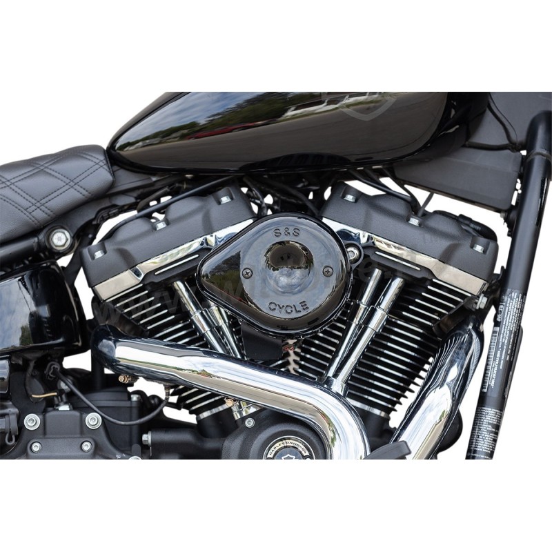 FILTRO ARIA S&S AIR STINGER™ MINI TEARDROP NERO LUCIDO HARLEY DAVIDSON SOFTAIL M-EIGHT 18-24