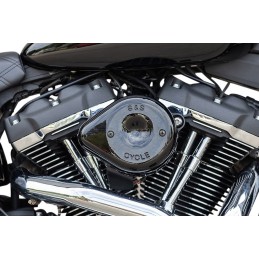 BLACK AIR CLEANER S&S STINGER™ MINI TEARDROP HARLEY DAVIDSON FLH FLT TOURING M-EIGHT 17-24