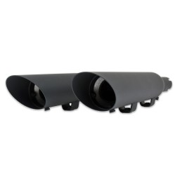 SCARICHI MARMITTE 3" STREET CANNON SLASH DOWN NERI PER HARLEY DAVIDSON XL SPORTSTER 04-13