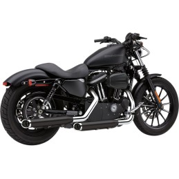 SILENCIEUX D'ECHAPPEMENTS COBRA SLIP-ON SLASH CUT 3" NOIR HARLEY DAVIDSON XL SPORTSTER 04-13