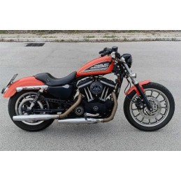 AUSPUFF SCHALLDÄMPFER SLIP-ON KHROME WERKS TAPERED 3" CHROM HARLEY DAVIDSON XL SPORTSTER 04-13