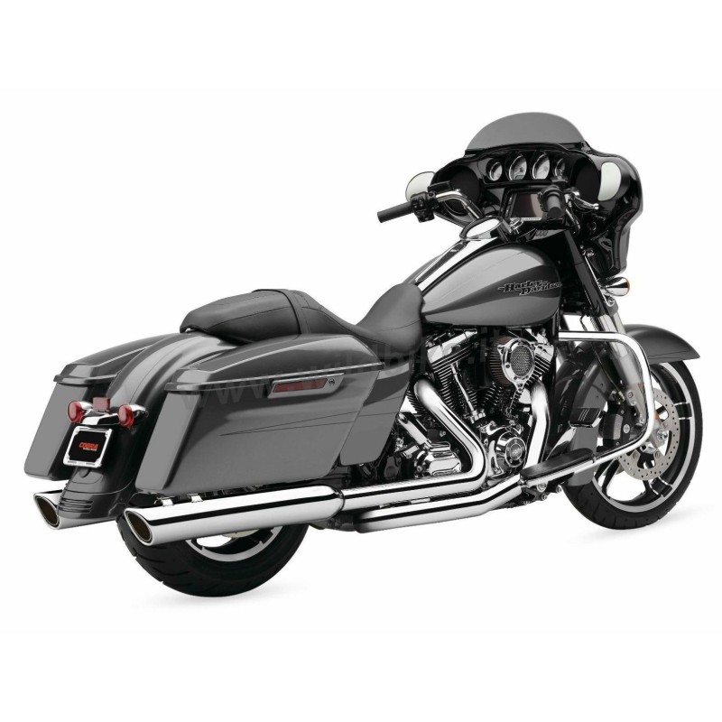 POT D'ECHAPPEMENTS SLIP-ON COBRA 4" 909 CHROME HARLEY DAVIDSON FLH/FLT TOURING 95-16