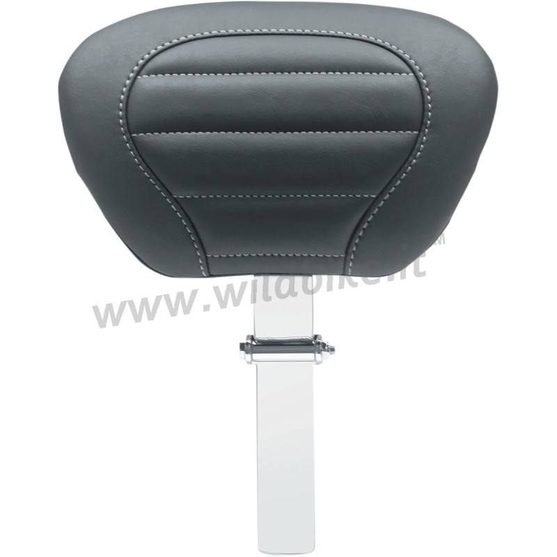 MUSTANG LEATHER RIDER BACKREST GUN METAL FOR DELUXE™ TOURING SEAT