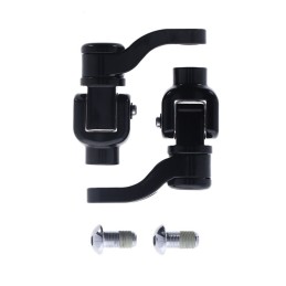 KIT DE FIXATION REPOSE-PIEDS PASSAGER NOIR RÉGLABLE 360° HARLEY DAVIDSON SOFTAIL M-EIGHT 18-24