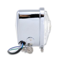 HEADLIGHT CENTRAL TRIANGLE REPLICA ARIS VINTAGE CUSTOM MOTORCYCLE AND HARLEY DAVIDSON