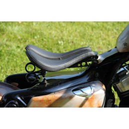 SITZ LEDER SOLO GETEILT OLD SCHOOL FEDERN HARLEY DAVIDSON XL SPORTSTER 2004-21