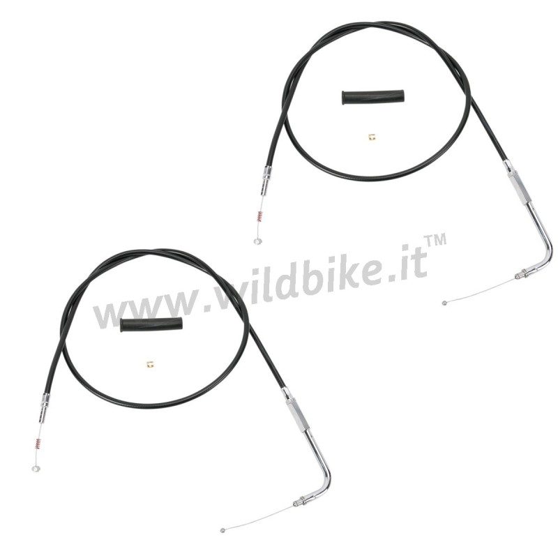 VINYL THROTTLE AND IDLE CABLE SET 76 CM (30") LENGHT HARLEY DAVIDSON 90-95