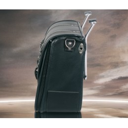 SACOCHE LATÉRAL MCJ CLASSIC EN CUIR STYLE 1 NOIR HARLEY DAVIDSON SOFTAIL M-EIGHT 18-24