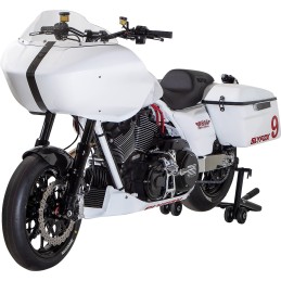 VORDERER KOTFLÜGEL AUS GLÄNZENDER SCHWARZER KOHLENSTOFFFASER HARLEY DAVIDSON FLH FLT TOURING 2009-2025