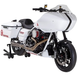 AILE AVANT EN FIBRE DE CARBONE NOIR BRILLANT HARLEY DAVIDSON FLH FLT TOURING 2009-2025