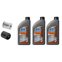 KIT TAGLIANDO OLIO MOTORE BEL RAY SINTETICO 10W50 E FILTRO K&N HARLEY DAVIDSON XL SPORTSTER 86-21