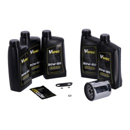 KIT TAGLIANDO OLIO MOTORE VSPEC SINTETICO COMPLETO HARLEY DAVIDSON XL SPORTSTER 86-21