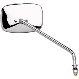 CHROME RECTANGULAR MIRROR DIE CAST LONG STEM FOR HARLEY DAVIDSON