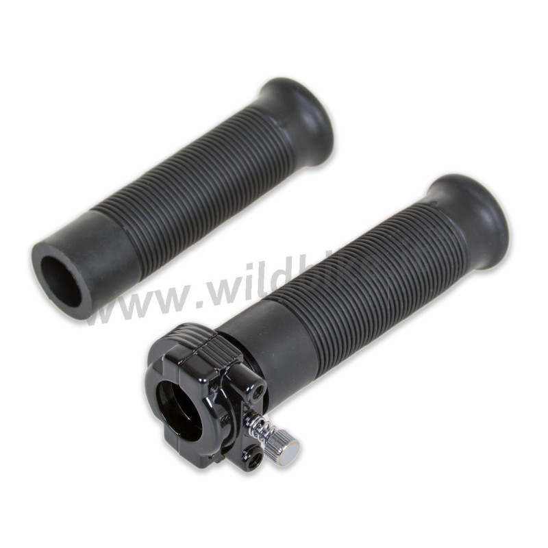 KIT MANOPOLE NERE ANDERSON CON COMANDO DOPPIO ACCELLERATORE HARLEY DAVIDSON