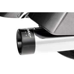 SILENCIEUX POTS ÉCHAPPEMENTS SLIP-ON RINEHART 4" DBX40 CHROME NOIR INDIAN TOURING CRUISER 2014-2026