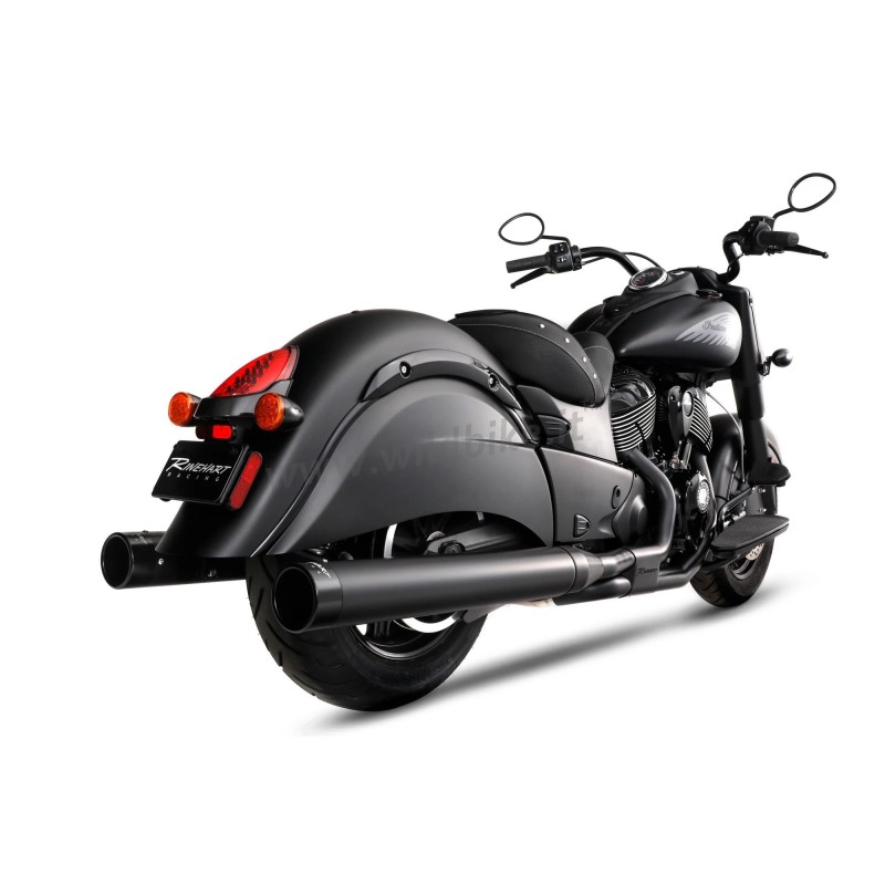 SCARICHI MARMITTE SLIP-ON RINEHART 4" DBX40 NERI INDIAN TOURING CRUISER 2014-2026