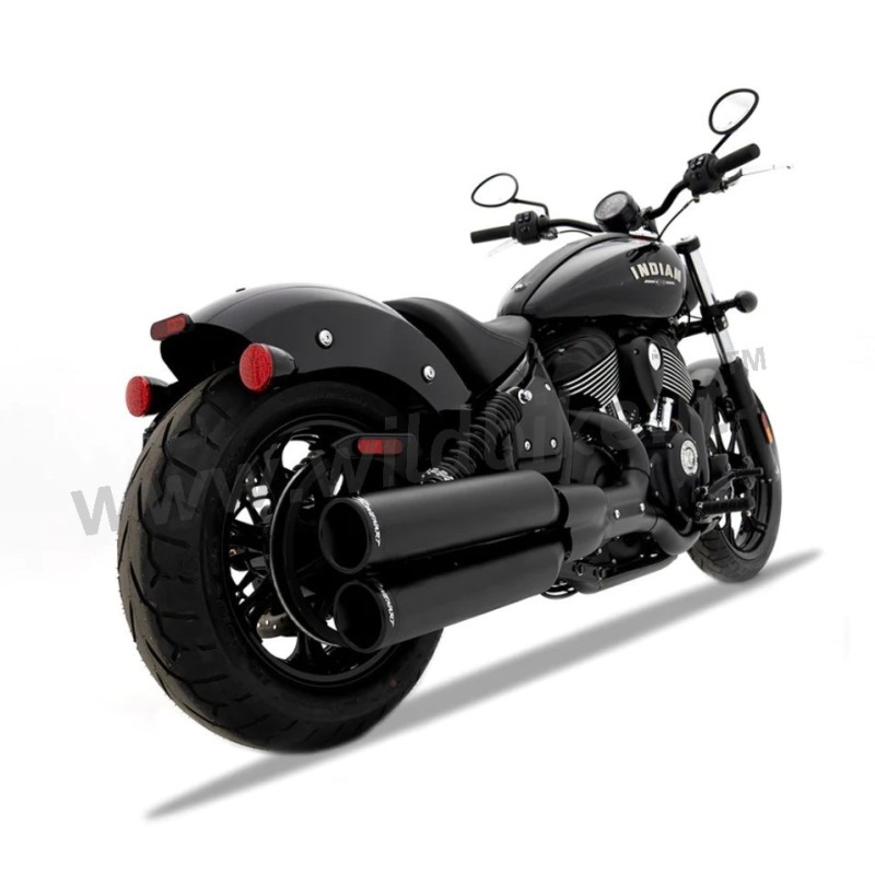 EXHAUSTS MUFFLER SLIP-ON RINEHART 4" OD BLACK INDIAN CHIEF 2021-2026