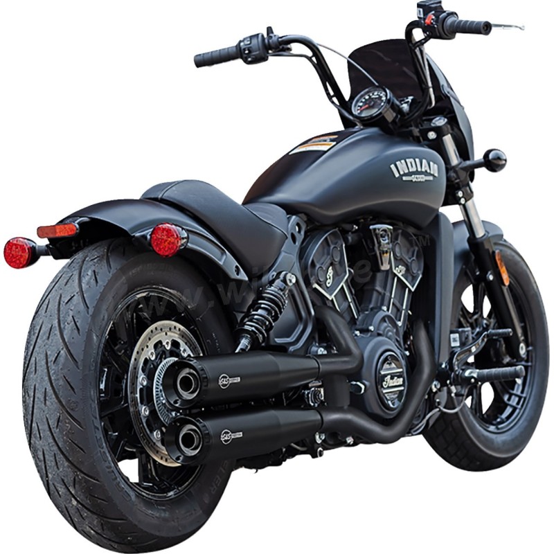 AUSPUFFANLAGEN SLIP-ON S&S GRAND NATIONAL RACE 2IN2 SCHWARZ INDIAN SCOUT 2019-2024