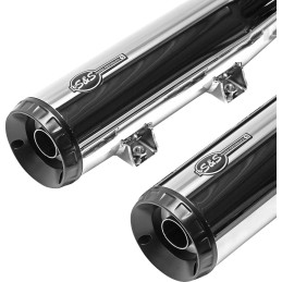 AUSPUFFANLAGEN SLIP-ON S&S GRAND NATIONAL RACE 2IN2 CHROM INDIAN SCOUT 19-24