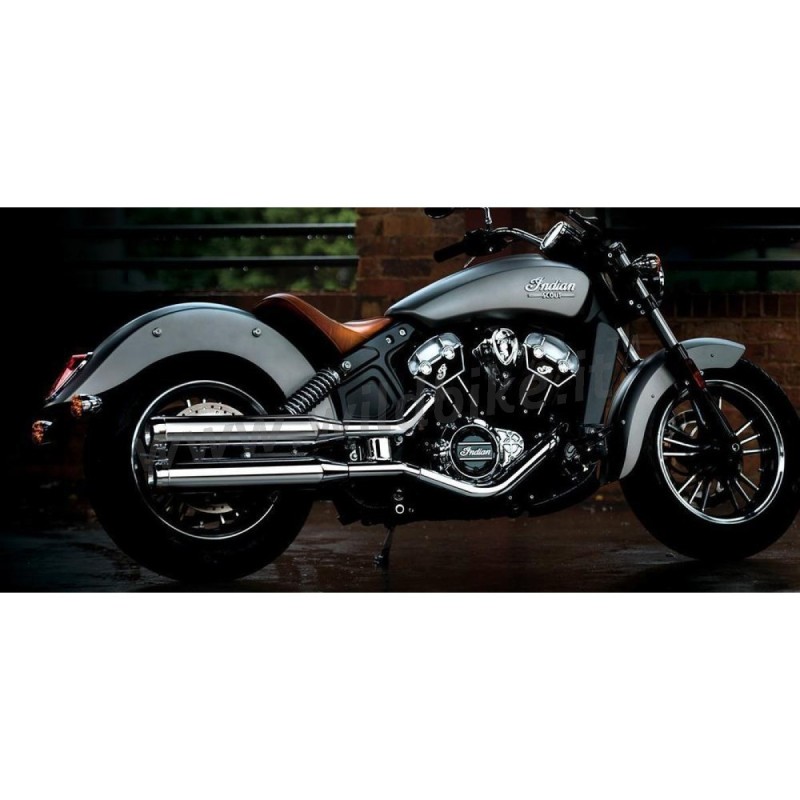 AUSPUFFANLAGEN RINEHART SLIP-ON CLASSIC 3.5" CHROM INDIAN SCOUT 15-23