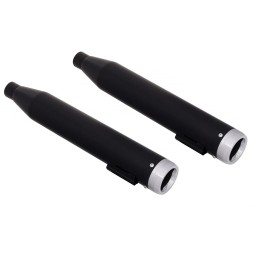 EXHAUSTS MUFFLERS RINEHART SLIP-ON CLASSIC 3.5" BLACK/CHROME INDIAN SCOUT 15-23