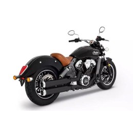 SILENCIEUX D'ÉCHAPPEMENTS RINEHART SLIP-ON CLASSIC 3.5" NOIR/CHROME INDIAN SCOUT 15-23
