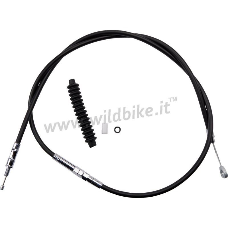 CAVO FRIZIONE ALTA EFFICIENZA IN ACCIAIO VINILE NERO 38606-87A HARLEY DAVIDSON FXR 87-93