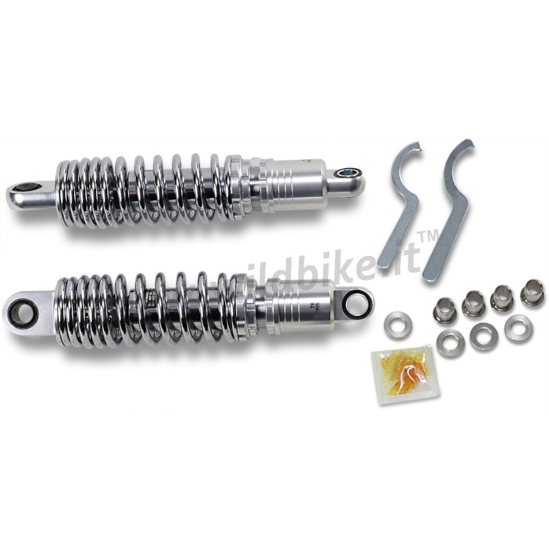 REAR SHOCKS PROGRESSIVE DRAG 11,5" CHROME HARLEY DAVIDSON XL SPORTSTER 77-03