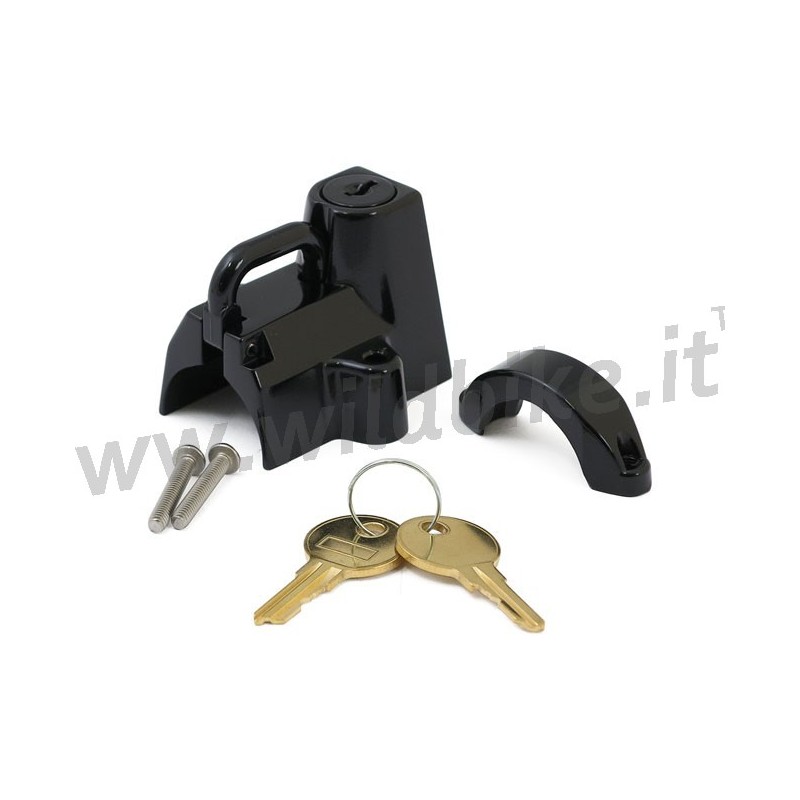 CADENAS UNIVERSEL NOIR AVEC ANTIVOL CASQUE MOTO