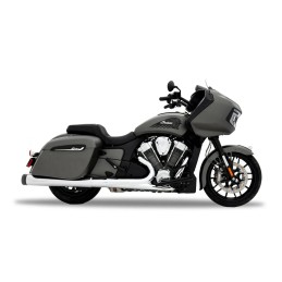 POTS ÉCHAPPEMENTS SLIP-ON RINEHART 4.5" MOTOPRO45 CHROME/NOIR INDIAN TOURING CRUISER 2014-2026