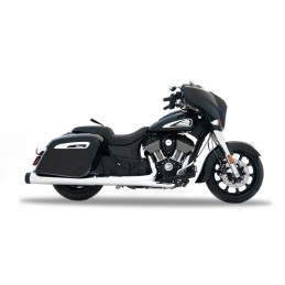 POTS ÉCHAPPEMENTS SLIP-ON RINEHART 4.5" MOTOPRO45 CHROME/NOIR INDIAN TOURING CRUISER 2014-2026