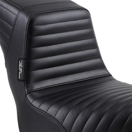 SEAT COMFORT 2-UP LE PERA KICKFLIP BLACK HARLEY DAVIDSON FXFB SOFTAIL FAT BOB 2018-2021