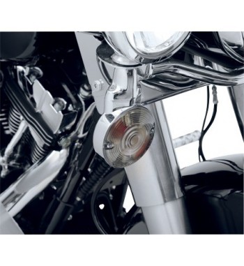 LENTILLE CLIGNOTANTS FUMÉE EU APPROUVEE POUR HARLEY DAVIDSON BIG TWIN 1986-2017