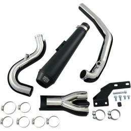 POTS D'ÉCHAPPEMENT COBRA EL DIABLO 2 EN 1 NOIR HARLEY DAVIDSON SOFTAIL 2018-2024