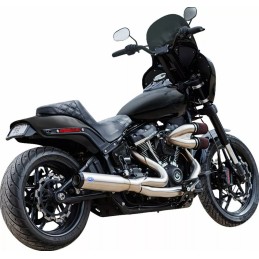 SISTEMA DI SCARICO 2IN1 S&S RACE QUALIFIER INOX HARLEY DAVIDSON SOFTAIL 2018-2024