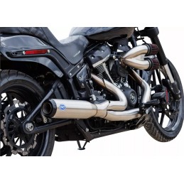 AUSPUFFANLAGE S&S RACE QUALIFIER INOX 2IN1 HARLEY DAVIDSON SOFTAIL 2018-2024
