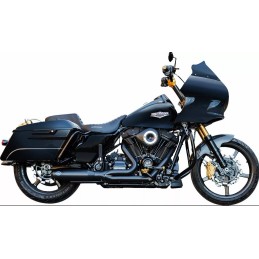 SISTEMA DI SCARICO 2IN1 S&S RACE QUALIFIER NERO HARLEY DAVIDSON FLH FLT TOURING 2017-2024