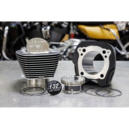 S&S SCHWARZES KIT AUS BIG BORE ZYLINDERN UND KOLBEN 132" HARLEY DAVIDSON TOURING M-EIGHT 17-24