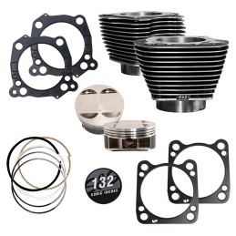 KIT NERO GRANITO S&S CILINDRI E PISTONI BIG BORE 132" HARLEY DAVIDSON TOURING M-EIGHT 17-24