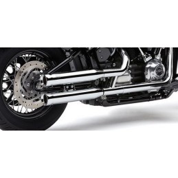 AUSPUNFFANLAGEN 3" NEIGHBOR HATER SLIP-ON VERCHROMT HARLEY DAVIDSON FLS SOFTAIL 05-17