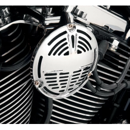 CLACSON  STILE 5-1/2" SPRINGER CROMATO DA 116 DB PER MOTO E HARLEY DAVIDSON