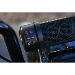 AUDIO SYSTEM SOUND BAR ROAD THUNDER PLUS 300 W BLACK MOTORCYCLE AND HARLEY DAVIDSON