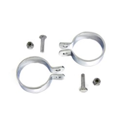 COLLARI MORSETTI DI ATTACCO CORTI DA 1 7/8" SCARICHI MOTO CUSTOM E HARLEY DAVIDSON