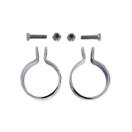 COLLARI MORSETTI DI ATTACCO CORTI DA 1 7/8" SCARICHI MOTO CUSTOM E HARLEY DAVIDSON