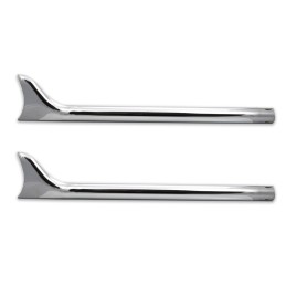 POT D'ECHAPPEMENT UNIVERSEL FISHTAIL FIN 30" CHROME CUSTOM MOTO ET HARLEY DAVIDSON