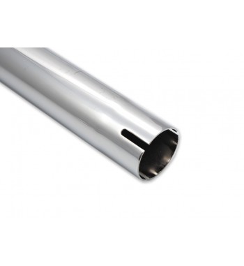 MUFFLER EXHAUST UNIVERSAL FISHTAIL 30" CHROME CUSTOM MOTORCYCLE AND HARLEY DAVIDSON