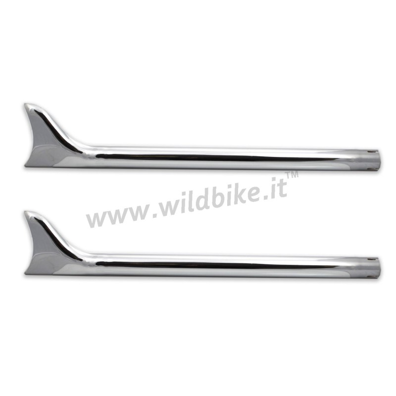 POT D'ECHAPPEMENT UNIVERSEL FISHTAIL 36" CHROME CUSTOM MOTO ET HARLEY DAVIDSON